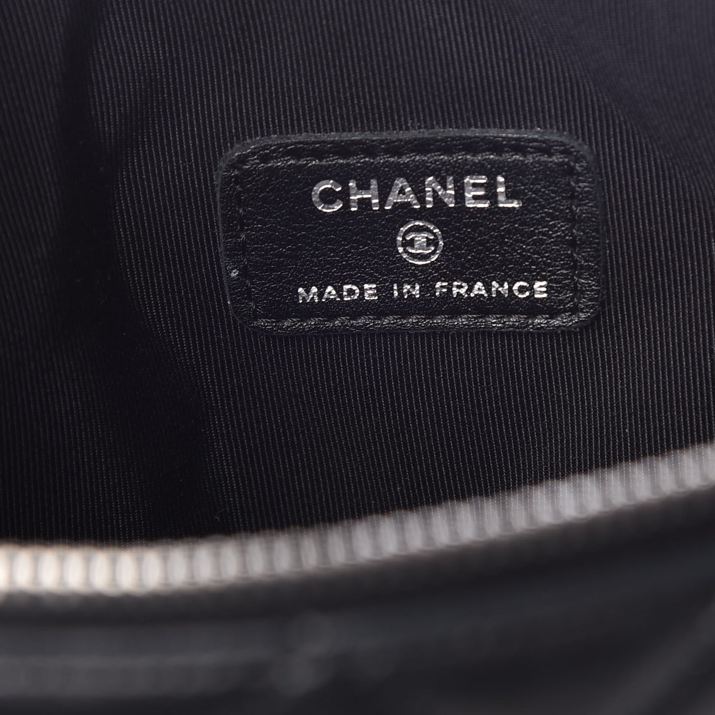 Lambskin Quilted Cosmetic Case Black