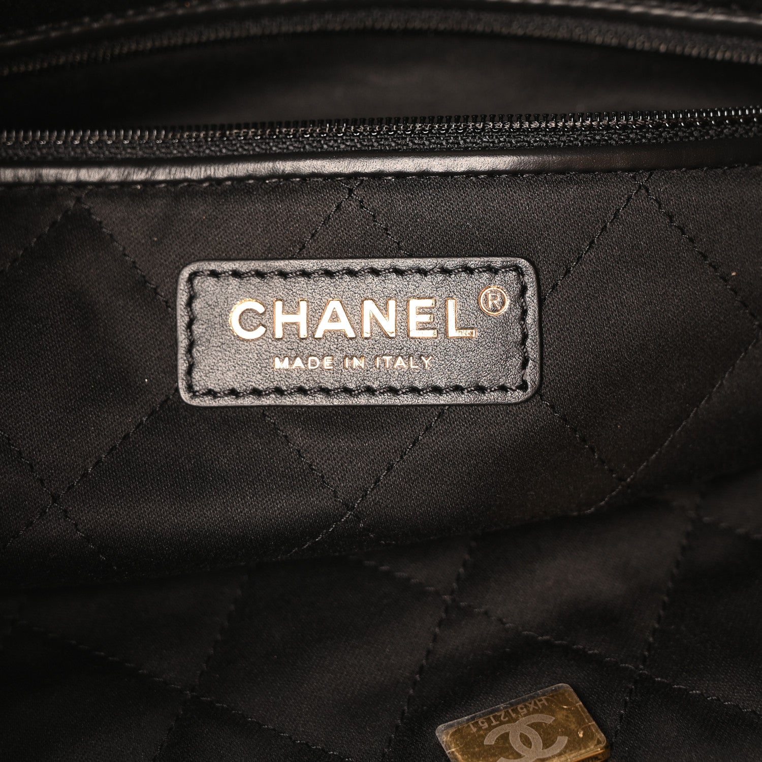 Chanel Shiny Calfskin Quilted Small Chanel 22 Black 7 of 11