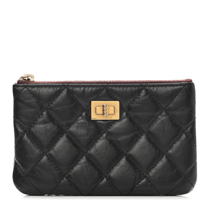 Chanel Aged Calfskin Quilted Small Reissue Cosmetic Case Black 1 of 9