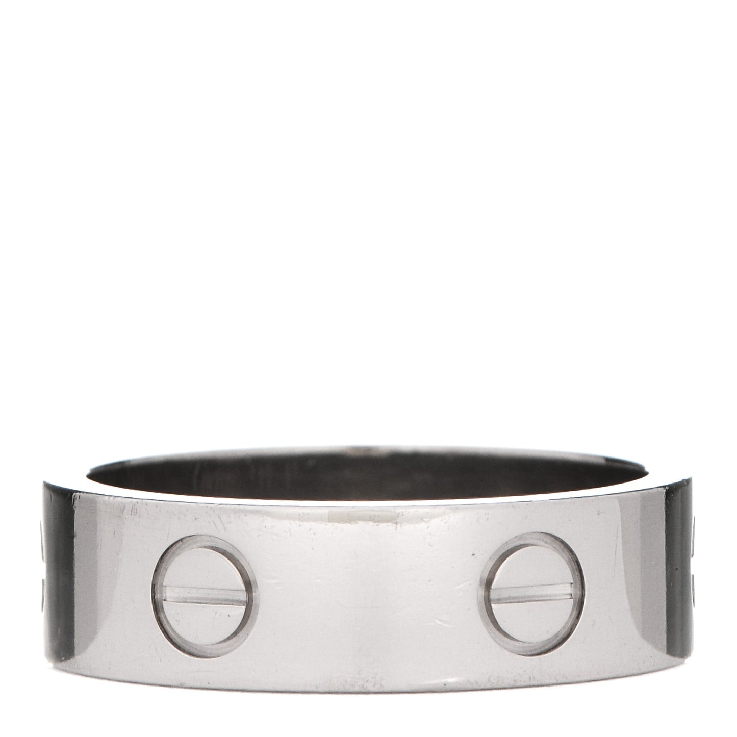 18K White Gold 5.5mm LOVE Ring 57 8