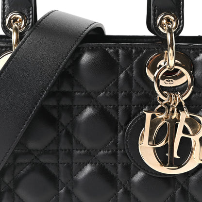 Christian Dior Lambskin Cannage Small My ABCDior Lady Dior Black 7 of 9