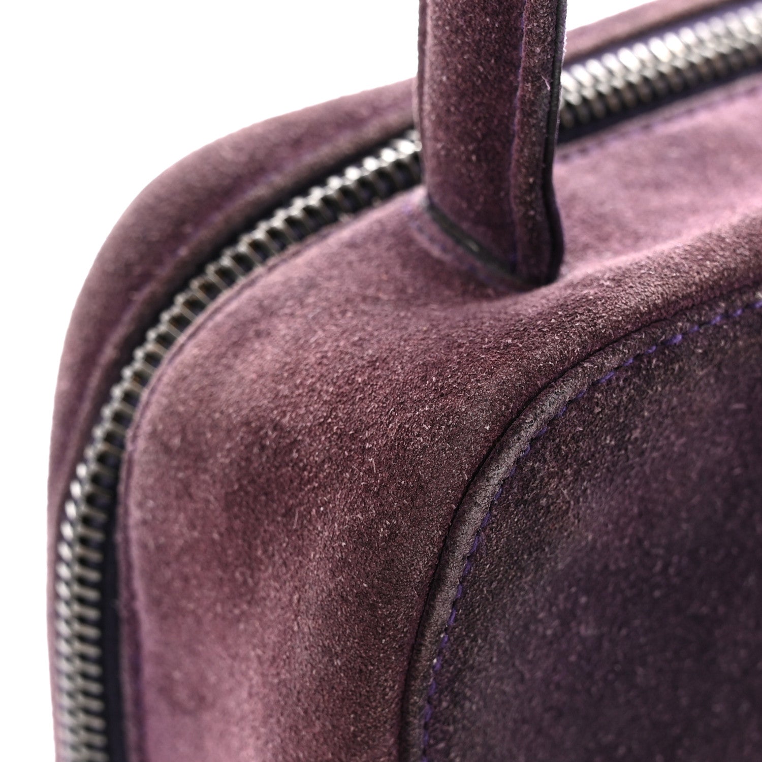Chanel Suede CC Handbag Purple 12 of 15