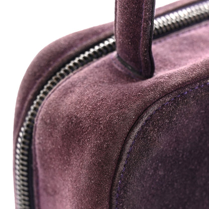 Chanel Suede CC Handbag Purple 12 of 15