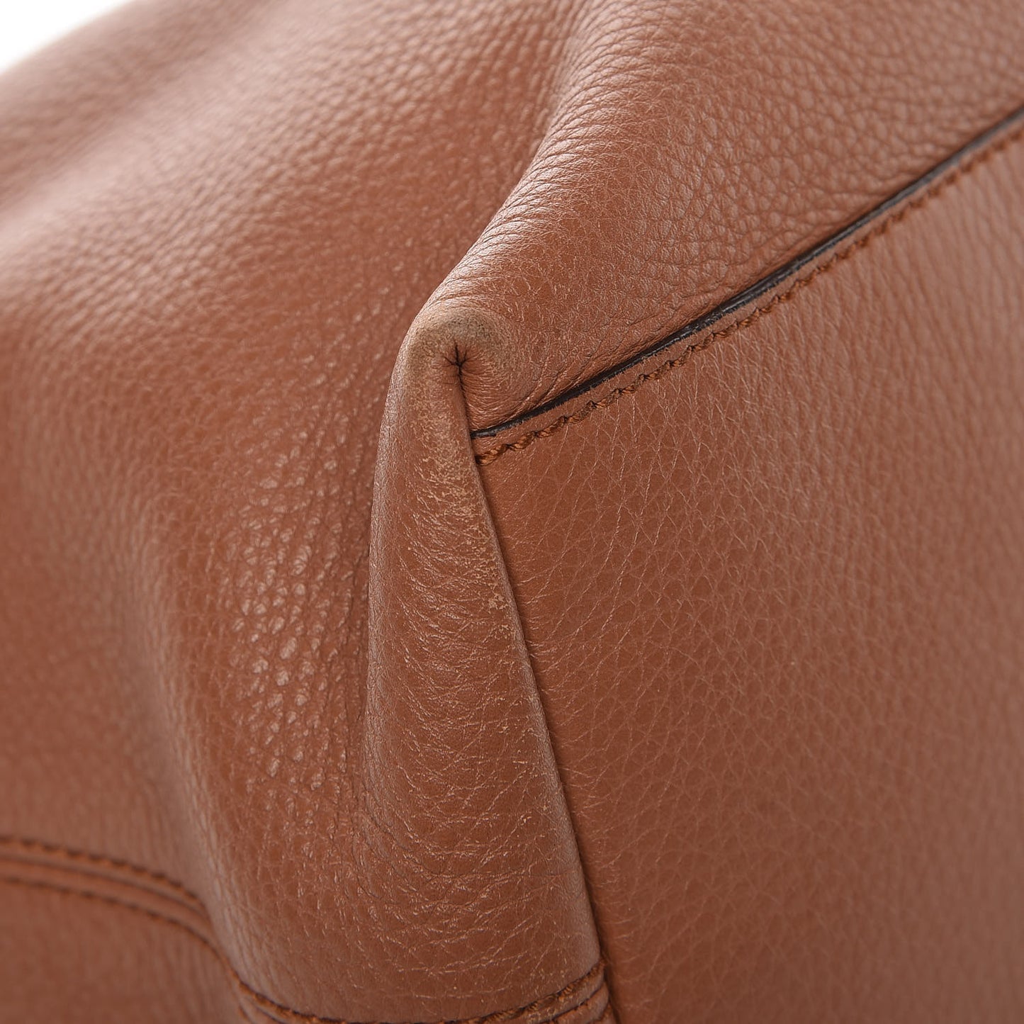 Pebbled Calfskin Medium Soho Chain Shoulder Bag Dusty Blush