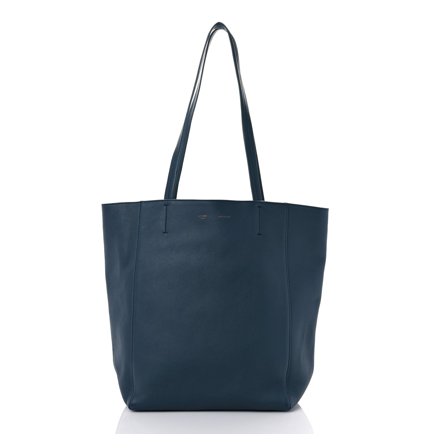 Celine Grained Calfskin Small Horizontal Cabas Phantom Slate 1 of 11