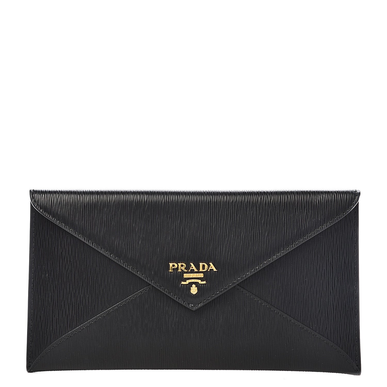 Prada Vitello Move Envelope Wallet Black 1 of 8