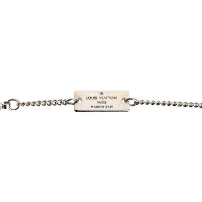 Louis Vuitton Zamac Palladium Monogram Charms Necklace Silver 5 of 6