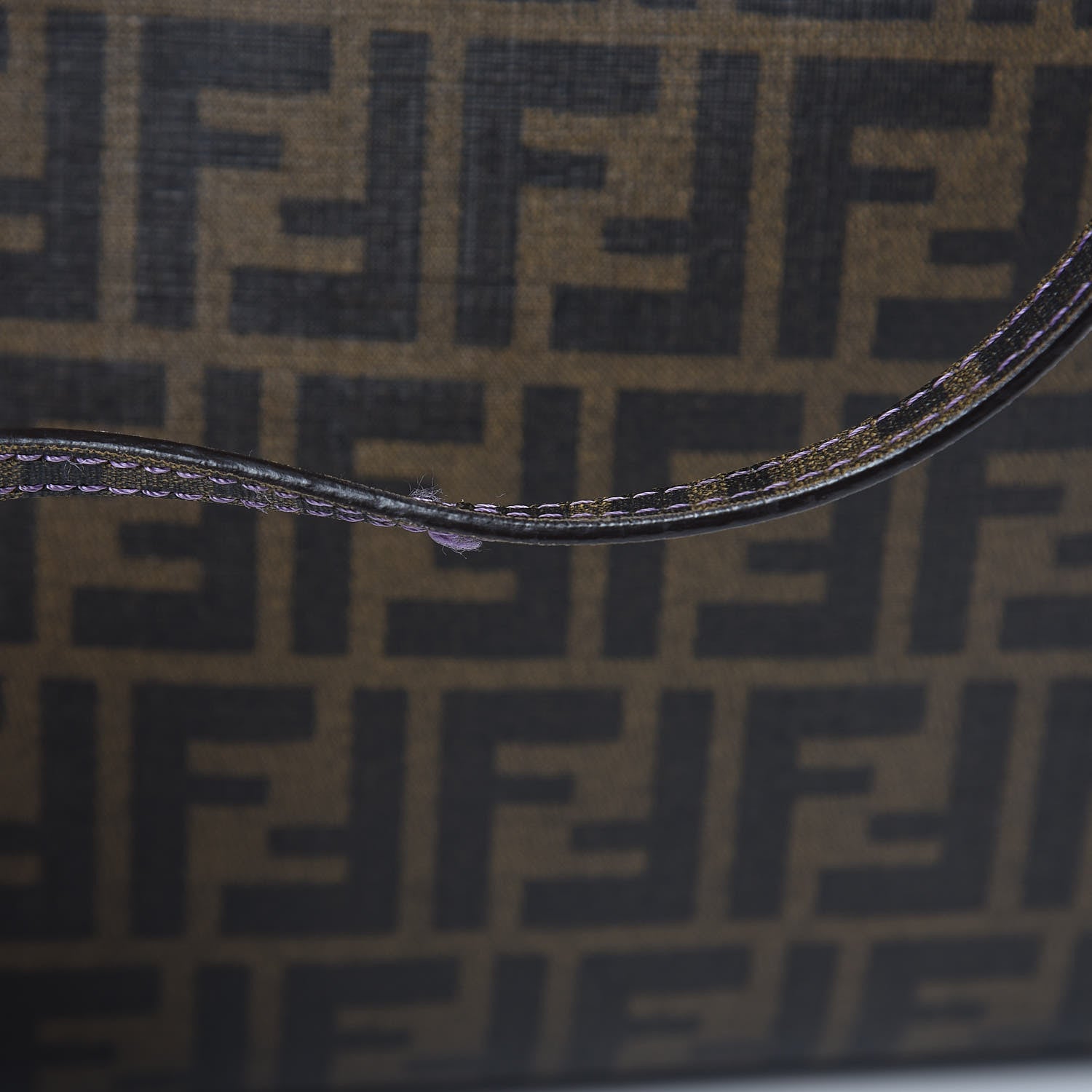 Fendi Zucca Spalmati Shopping Tote Tobacco Viola 10 of 10