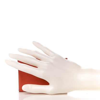 Hermes Evercolor Calvi Card Case Crevette 2 of 9