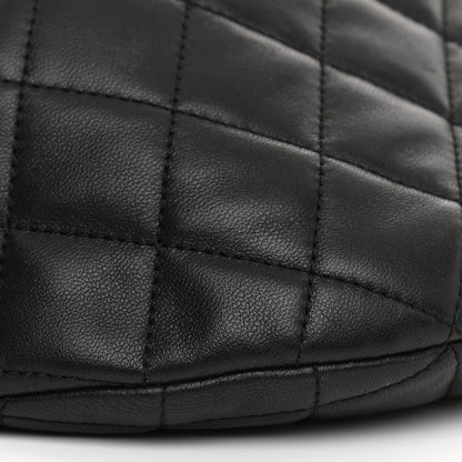 Chanel Lambskin Pearl Quilted CC Belt Bag Black 17 of 21
