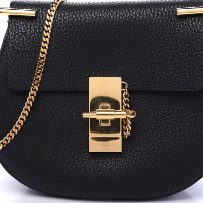 Chloe Grained Lambskin Mini Drew Shoulder Bag Black 8 of 8