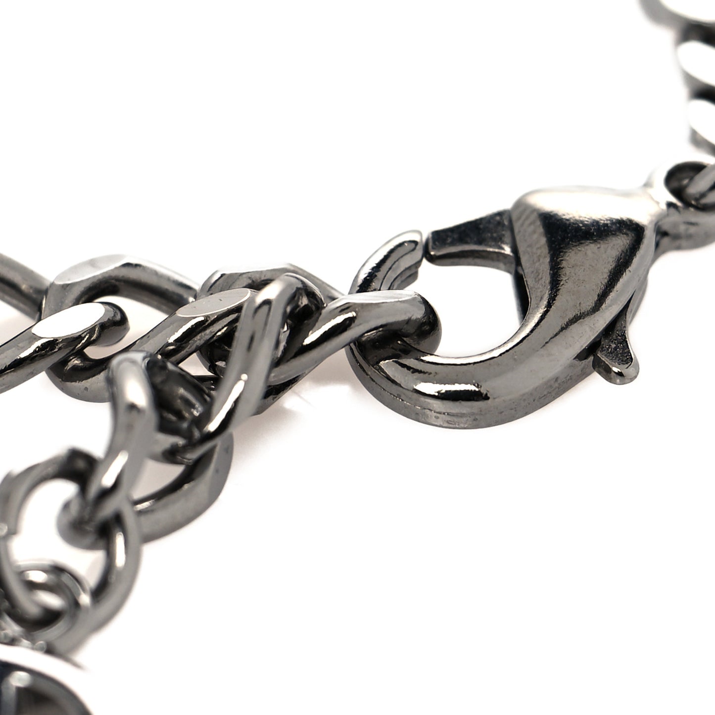 Ruthenium Crystal CC Bracelet Silver