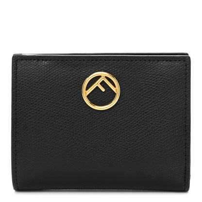 Fendi Vitello Cruise F is Fendi Compact Bi-Fold Wallet Black 1 of 7