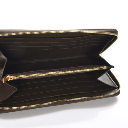 Celine Python Lambskin Large Zip Around Multifunction Wallet Khaki 5 of 7