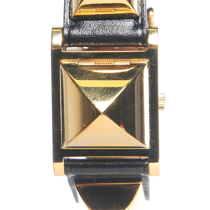 Hermes Stainless Steel Barenia 23mm Medor Quartz Watch Noir 1 of 12