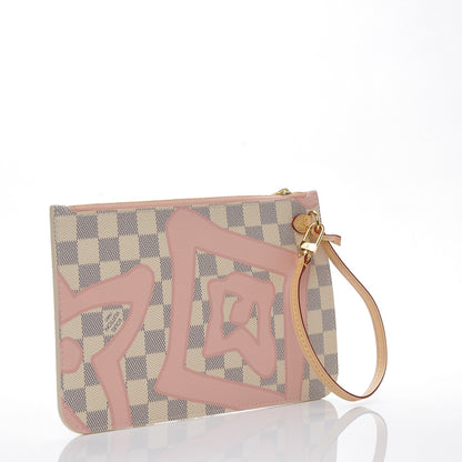 Louis Vuitton Damier Azur Tahitienne Neverfull MM GM Pochette 3 of 6