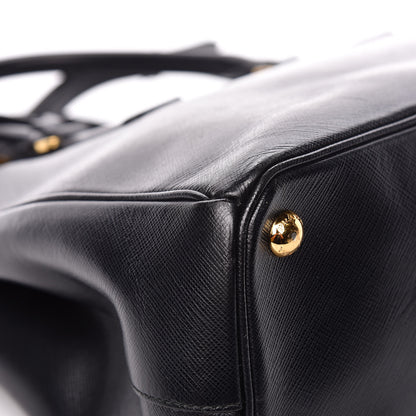 Prada Saffiano Small Galleria Double Zip Tote Black 5 of 20