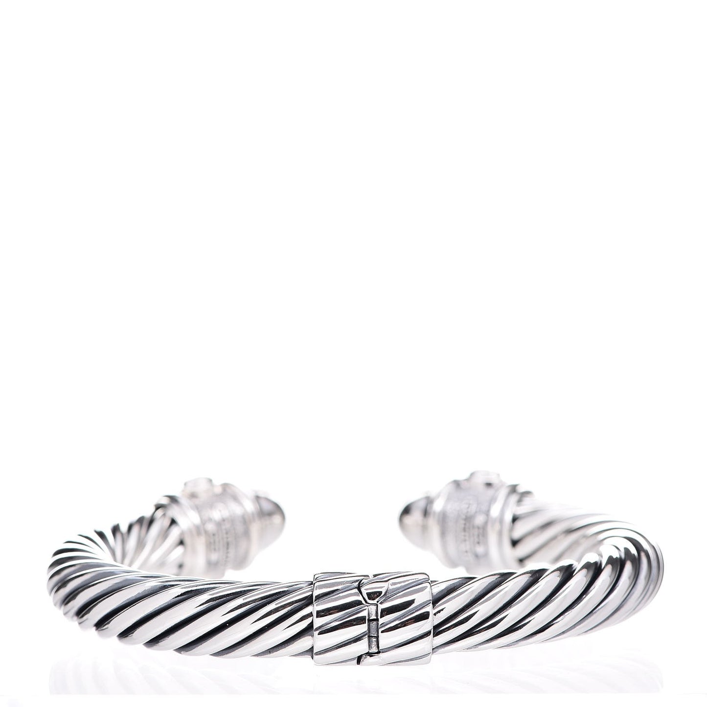 Sterling Silver Diamond 10mm Renaissance Bracelet