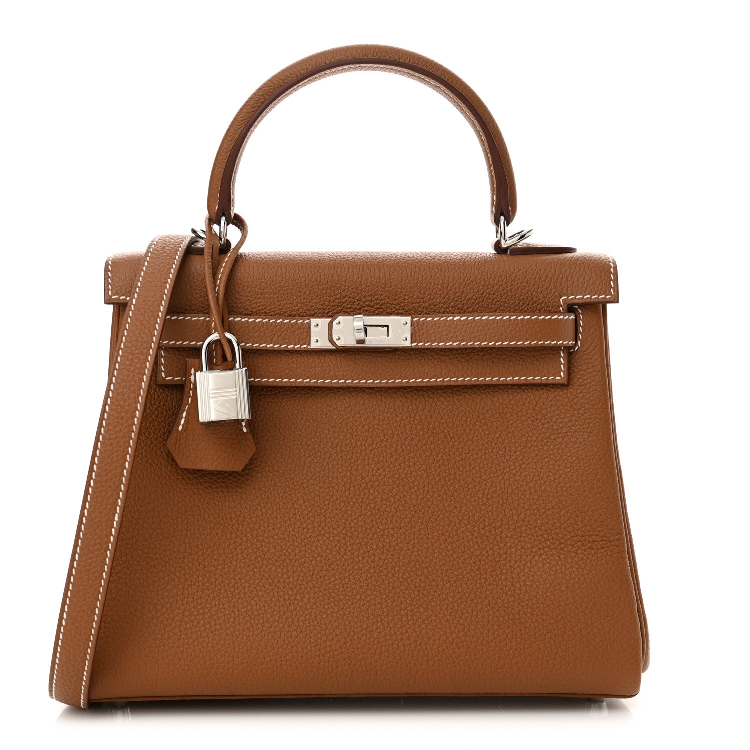 Hermes Togo Kelly Retourne 25 Gold 1 of 12