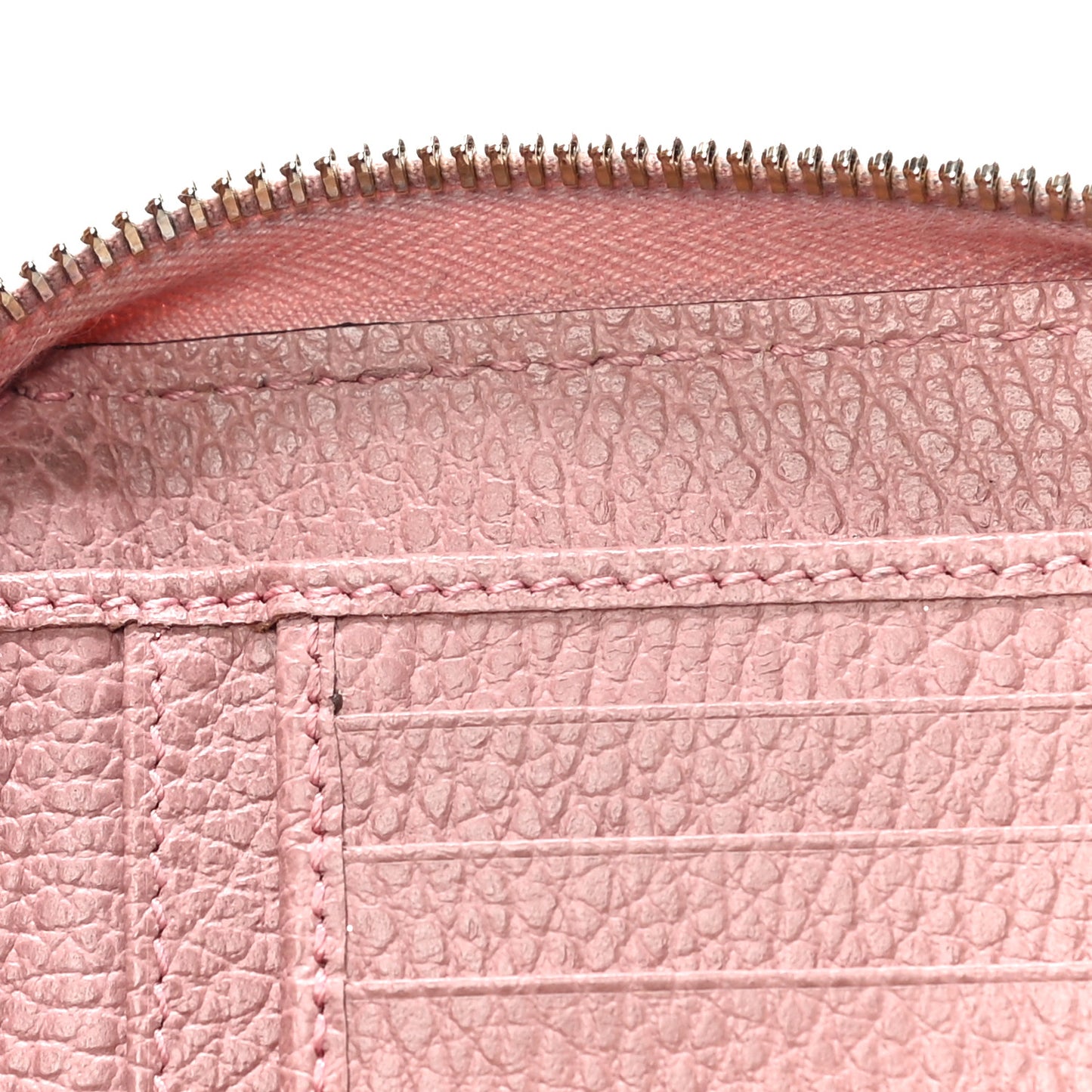 Dollar Calfskin Medium GG Zip Around Wallet Soft Pink