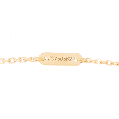 Van Cleef & Arpels 18K Yellow Gold Mother of Pearl Sweet Alhambra Butterfly Pendant Necklace 4 of 5