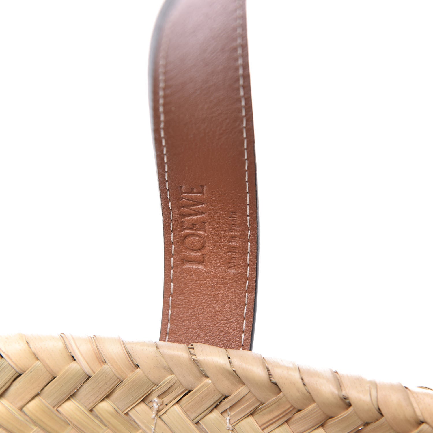 Loewe Raffia Small Basket Tote Bag Natural Tan 8 of 12