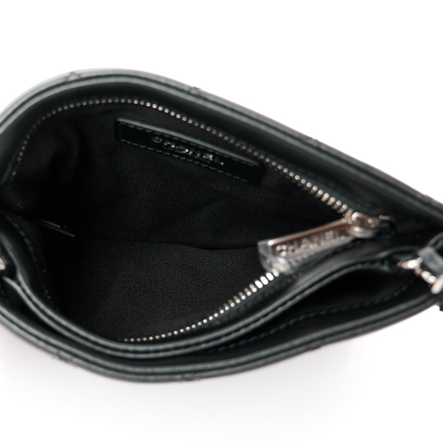 Lambskin Quilted Crossbody Bag Black