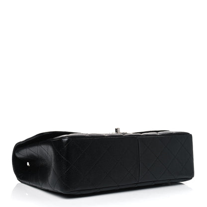 Chanel Caviar Quilted Jumbo Single Flap Black 3 of 5