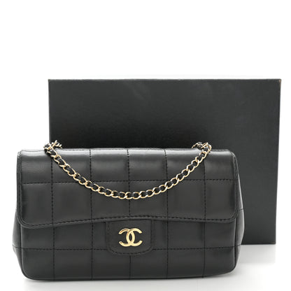Chanel Lambskin Quilted Mini Chocolate Bar Flap Black 12 of 12