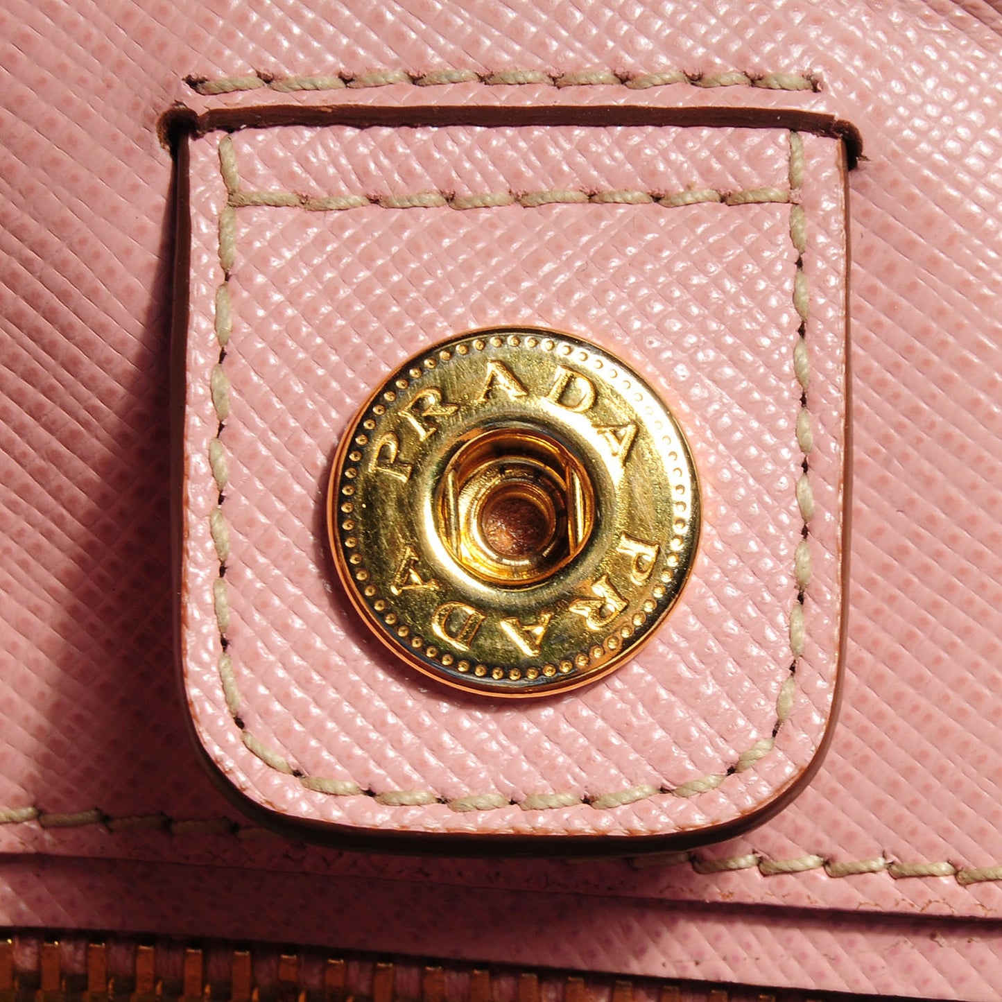 Saffiano Lux Medium Bi-Color Tote Orchidea Talco