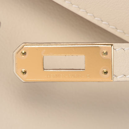 Hermes Swift Kelly Pochette Clutch Craie 27 of 31