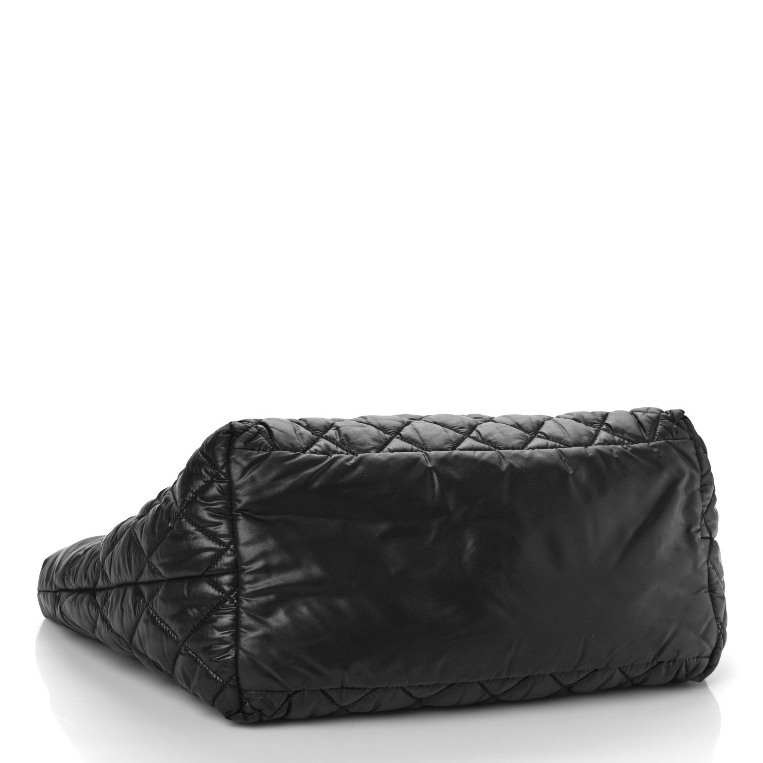 Chanel Nylon Quilted Small Coco Cocoon Reversible Tote Black 4 of 9