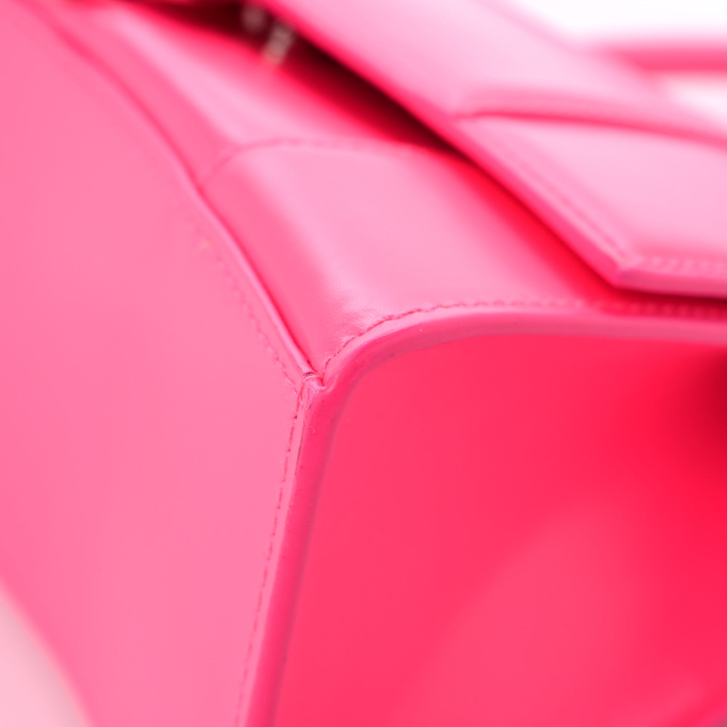 Balenciaga Shiny Box Calfskin Small Hourglass Top Handle Bag Hot Pink 9 of 17