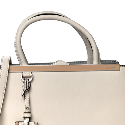 Fendi Vitello Dolce Century Petite 2Jours Tote Camelia Ghiaccio 8 of 13