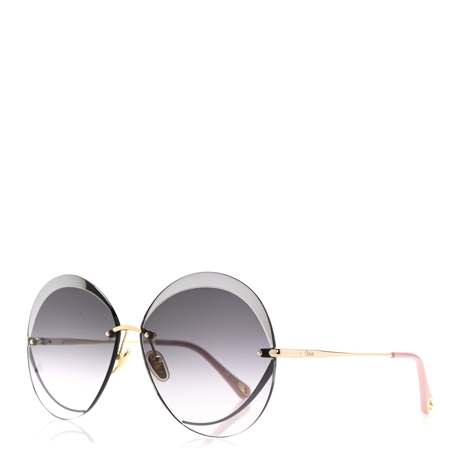 Chloe Metal Round Sunglasses CH0063S Pink 1 of 8