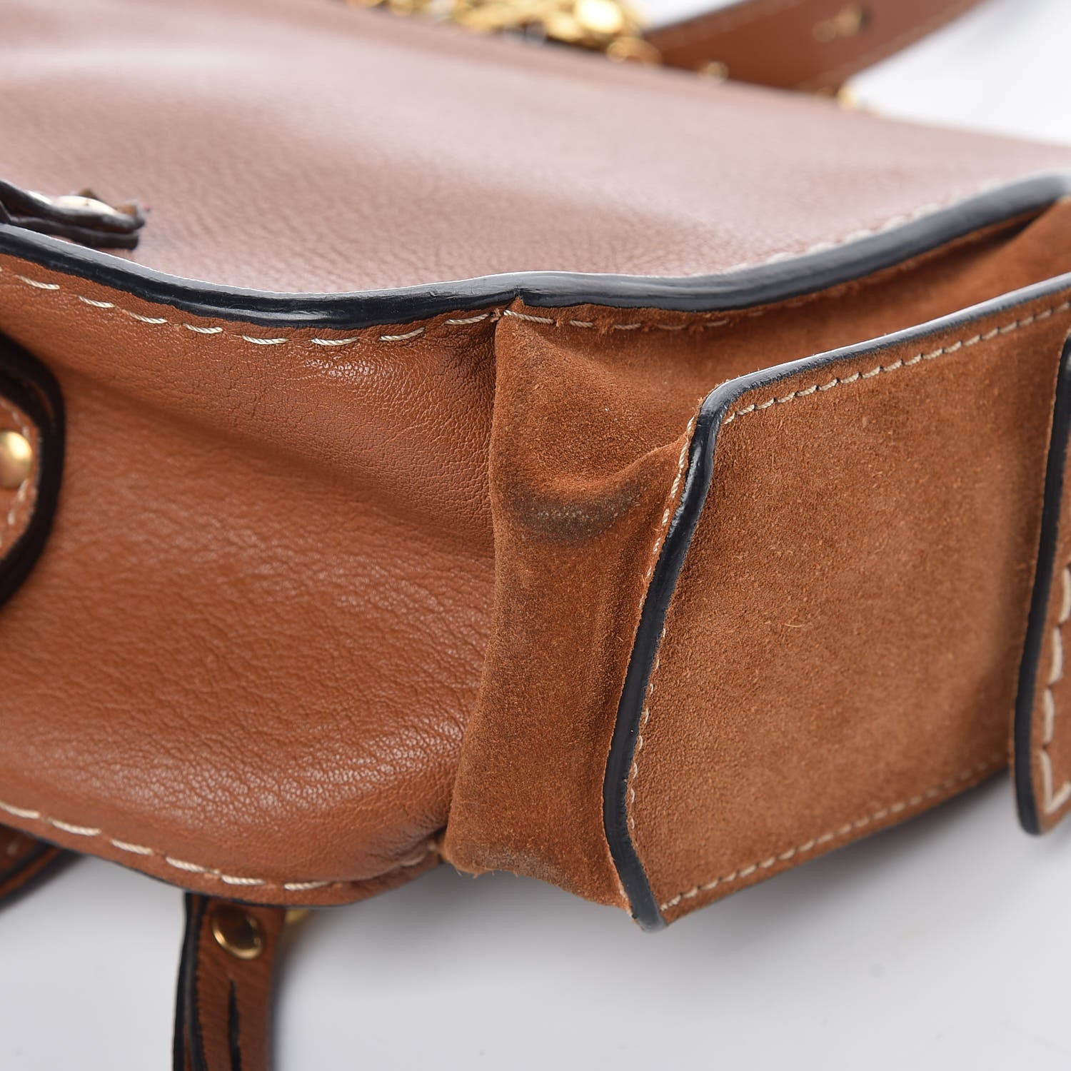 Chloe Calfskin Suede Small Jodie Camera Bag Caramel 12 of 14