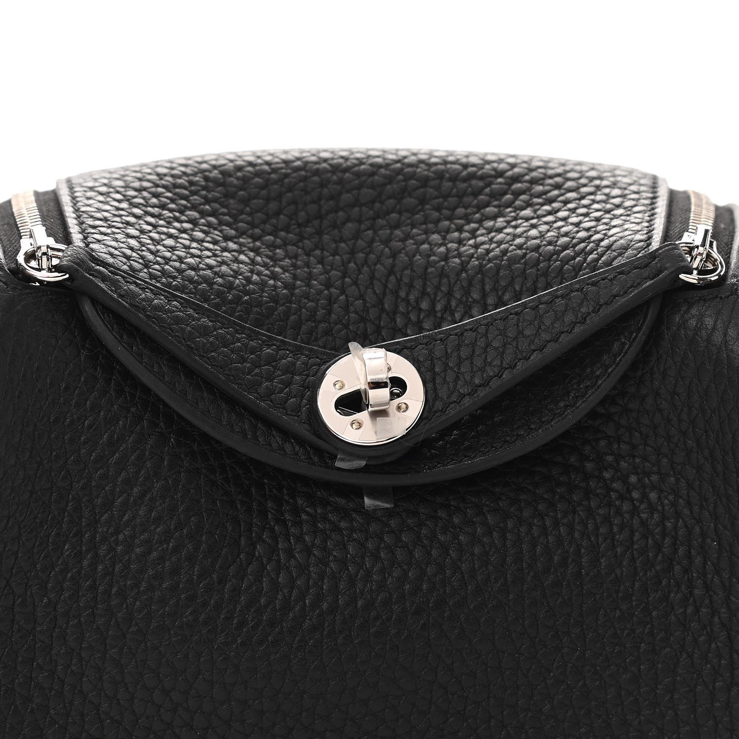 Hermes Taurillon Clemence Mini Lindy 20 Black 13 of 19