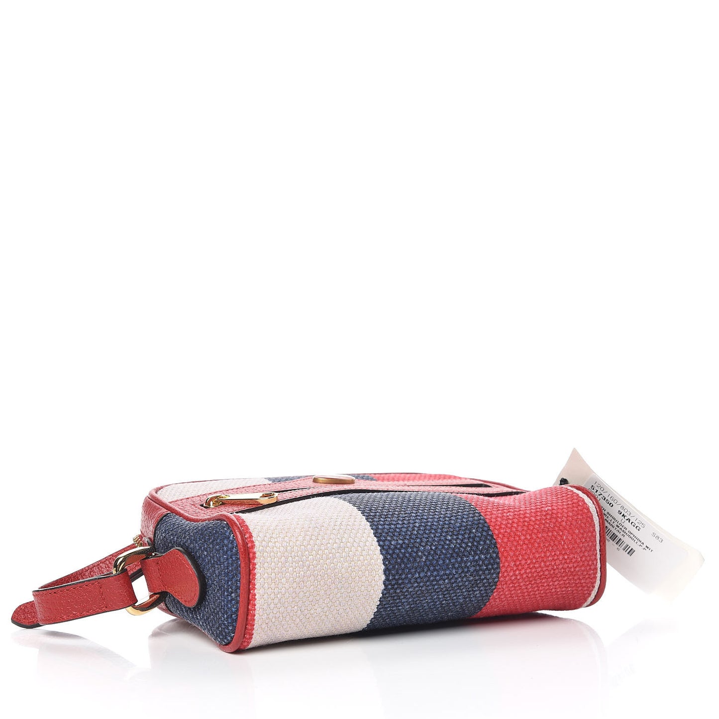 Canvas Sylvie Stripe Mini Ophidia Camera Bag Mystic White Hibiscus Red Maritime