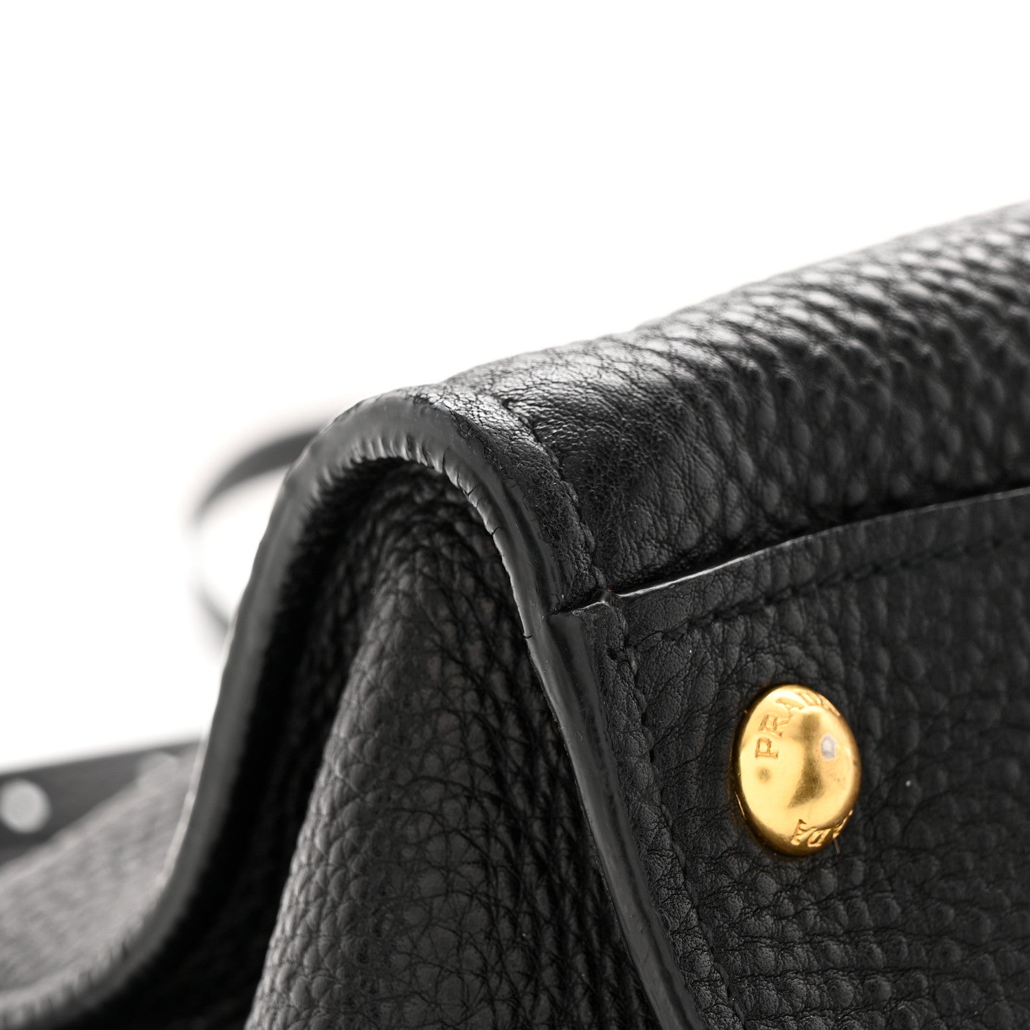 Prada Vitello Phenix Shopping Tote Black 10 of 18