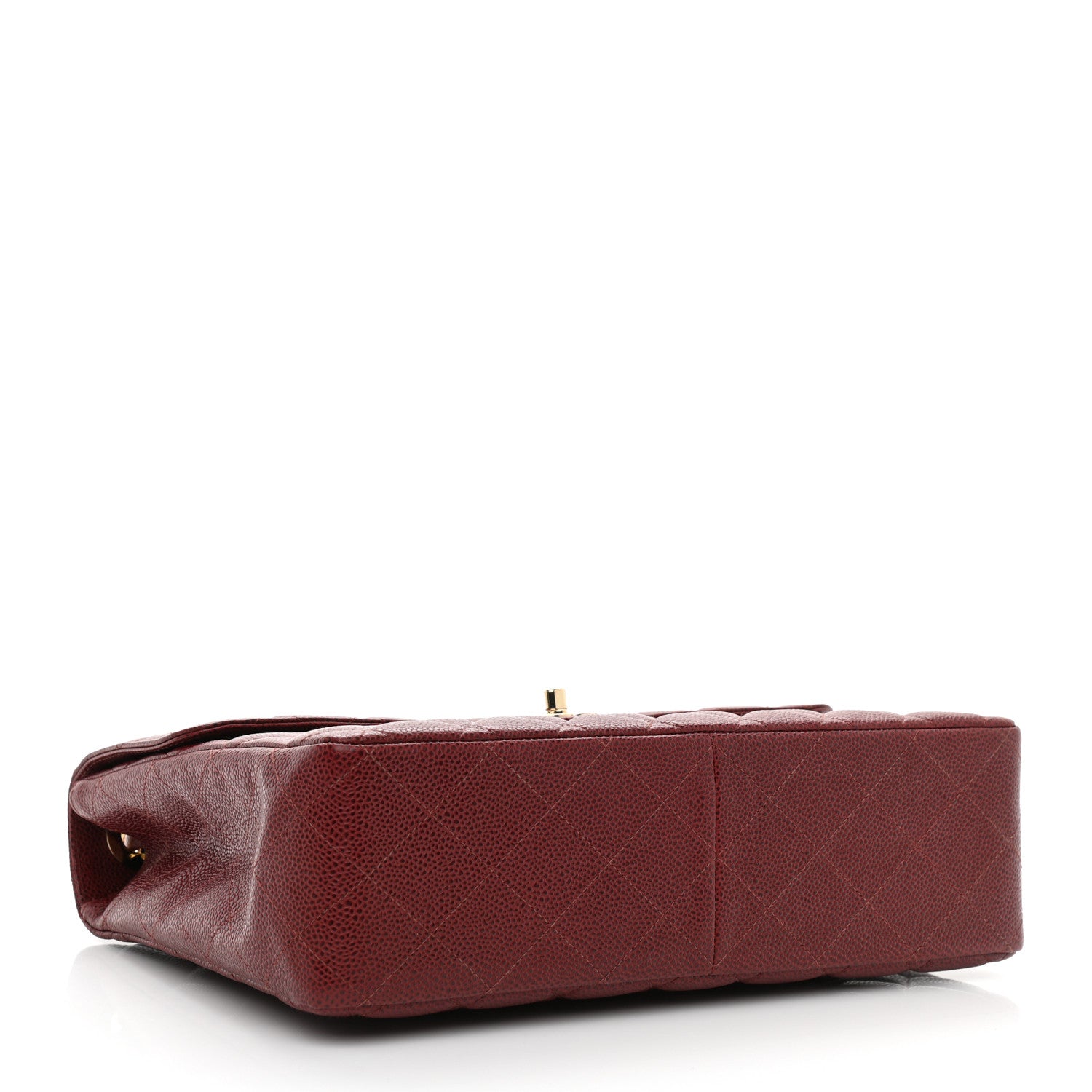 Chanel Caviar Quilted Jumbo Single Flap Bordeaux 4 of 11