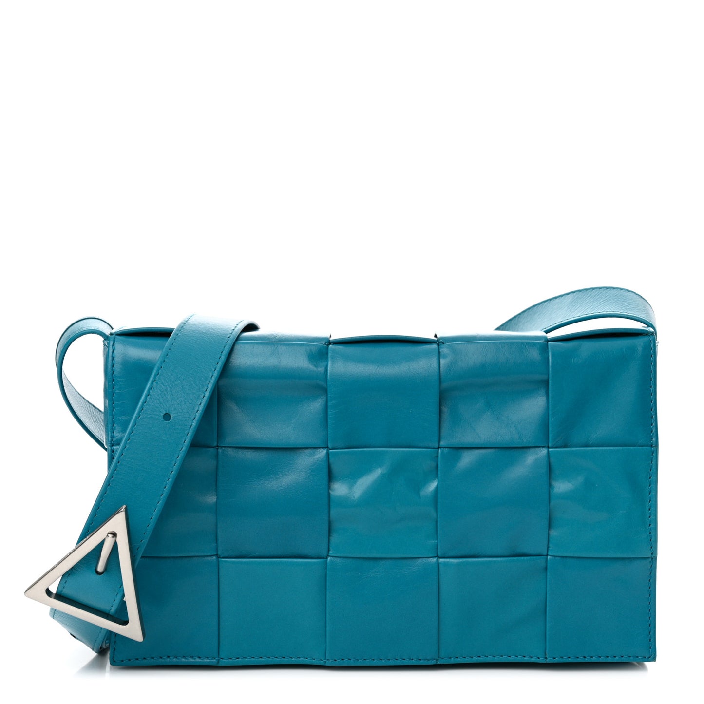 Paper Calfskin Maxi Intreccio Cassette Crossbody Bag Blaster