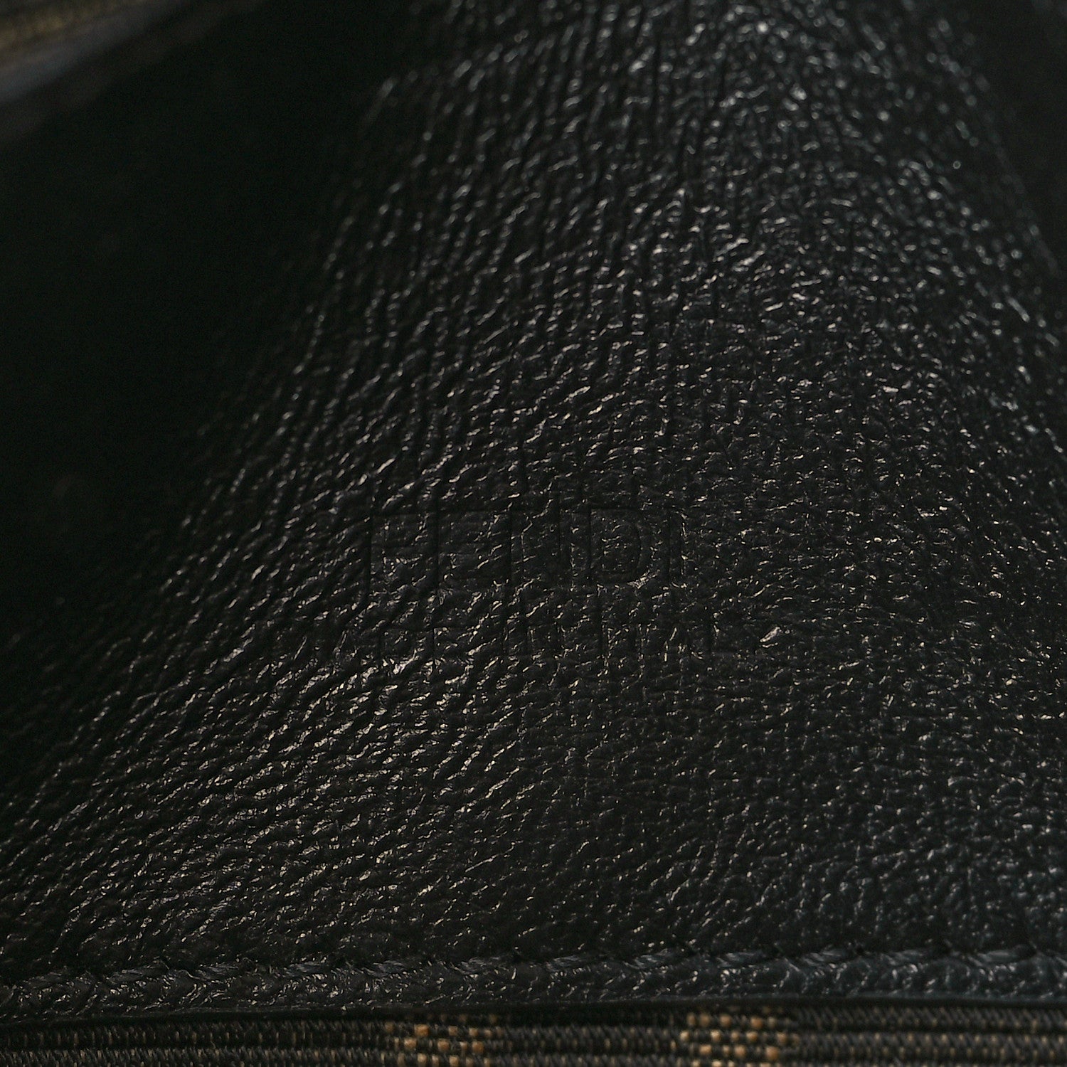 Fendi Fabric Jacquard FF 1974 Nano Baguette Charm Tobacco Moro Black 6 of 10