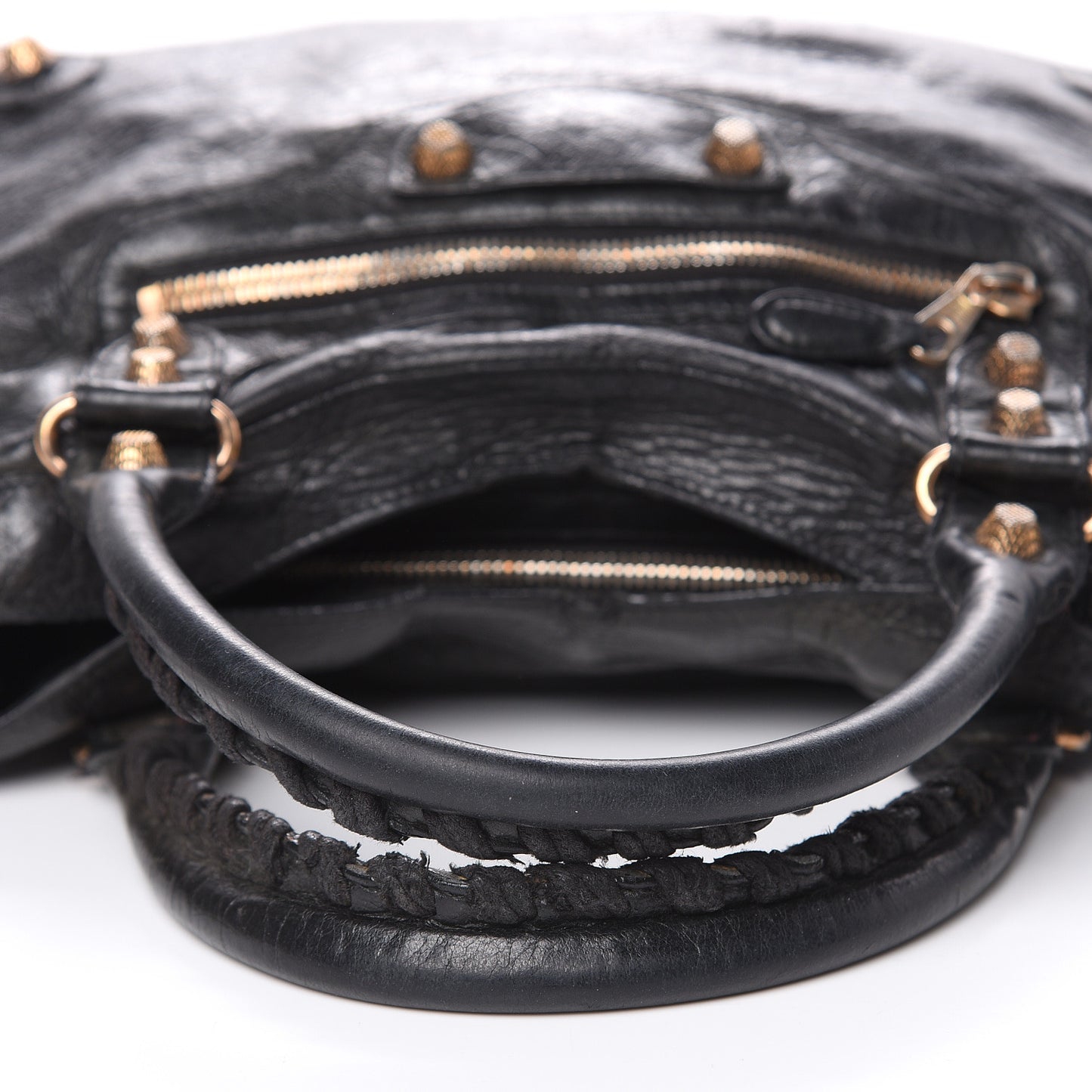 Agneau Giant 12 Rose Gold Hardware Town Black