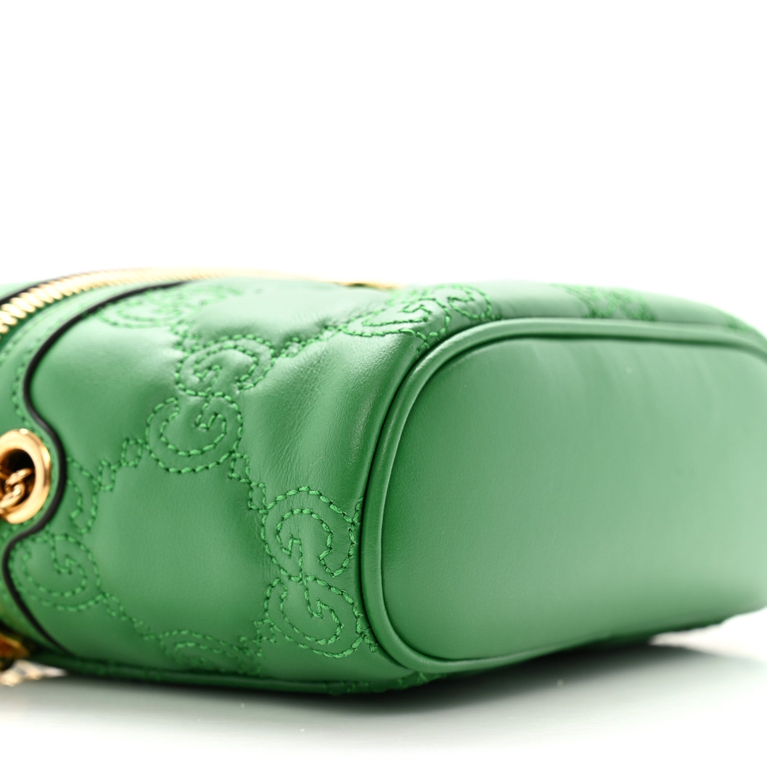 Gucci Calfskin GG Matelasse Mini Top Handle Bag Spring Green 9 of 10