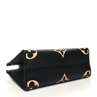 Louis Vuitton Empreinte Monogram Giant Onthego PM Black Beige 3 of 9