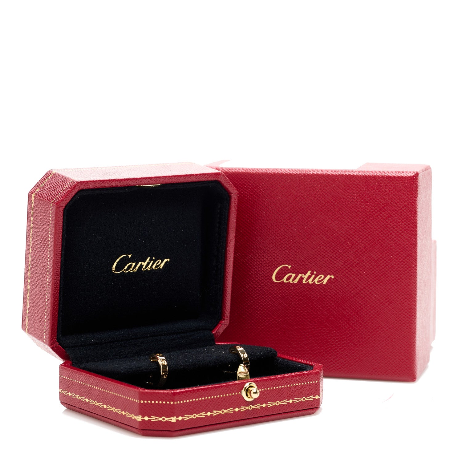 Cartier 18K Yellow Gold Small LOVE Hoop Earrings 7 of 7