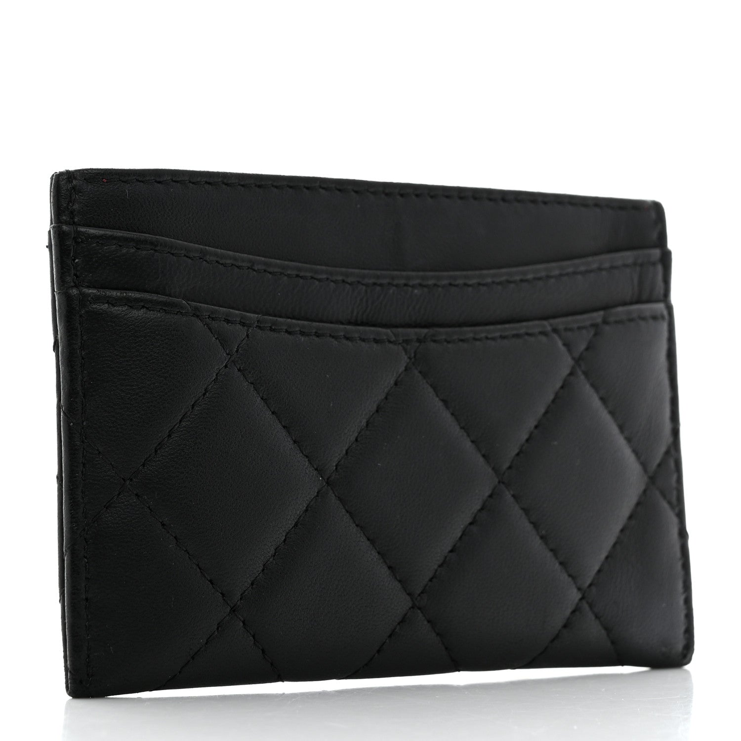 Chanel Lambskin Quilted Card Holder Black 3 of 8