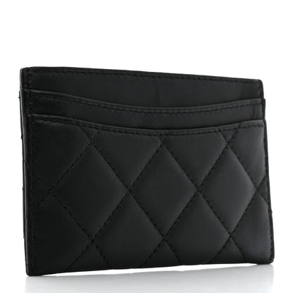 Chanel Lambskin Quilted Card Holder Black 3 of 8