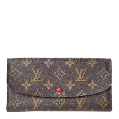 Louis Vuitton Monogram Emilie Wallet Fuchsia 1 of 10