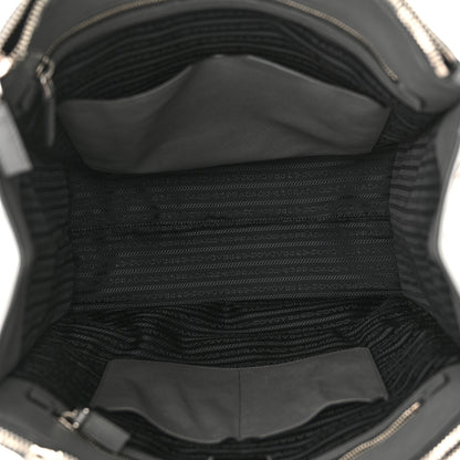 Prada Saffiano Travel Shopping Tote Mercurio 5 of 14